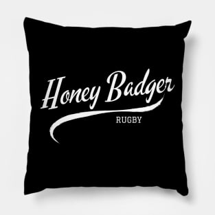 Honey Badger Rugby Pillow