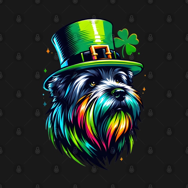 Bouvier des Flandres in Saint Patrick's Day Spirit by ArtRUs