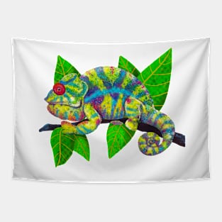 Colorful Chameleon Tapestry