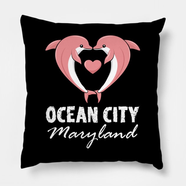 Ocean City Maryland Pillow by mareescatharsis