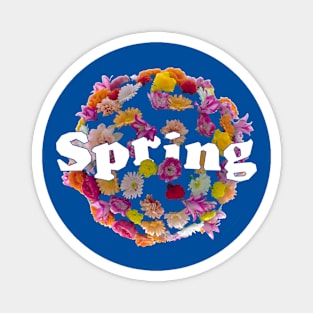 Blooming into Spring Blue Sky Magnet