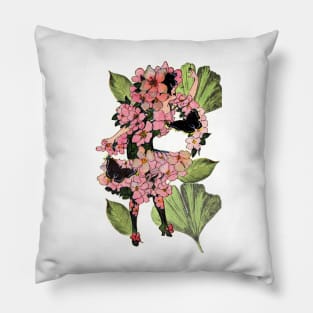 Vintage Flower Fairy Pillow