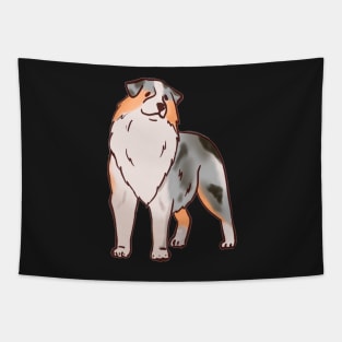 Blue Merle Aussie Tapestry