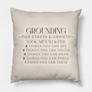 Grounding for Stress and Anxiety Pillow