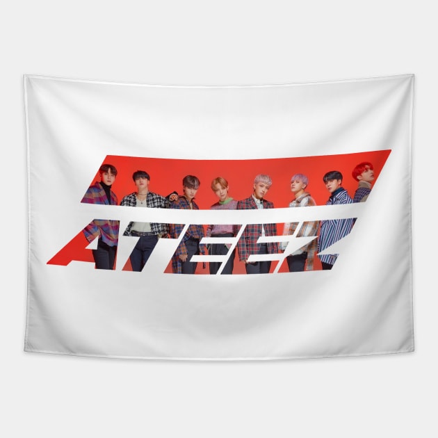 Ateez Logo Tapestry by hallyupunch