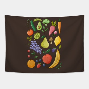 Fruits and Veggies Tapestry