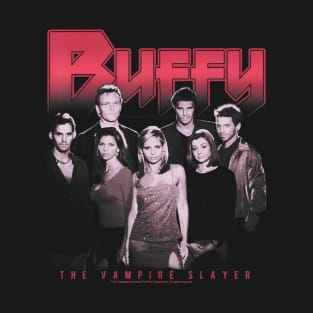 Buffy The Vampire Slayer Group Shot Dark Portrait T-Shirt