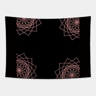 Free-hand flowers in corners Tapestry