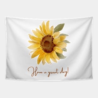 The Sunflower Digital Art Tapestry