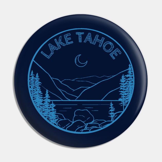 Lake Tahoe Pin by Souls.Print