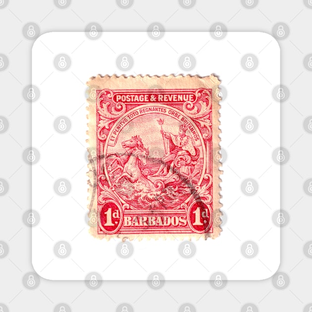 Barbados stamp, 1925 Magnet by rogerstrawberry