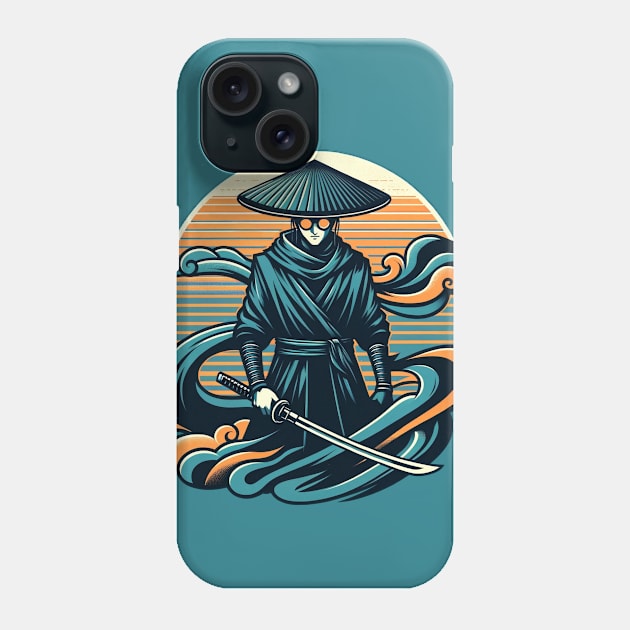 Blue Eye Samurai - Retro Vintage Stylized Phone Case by Retro Travel Design