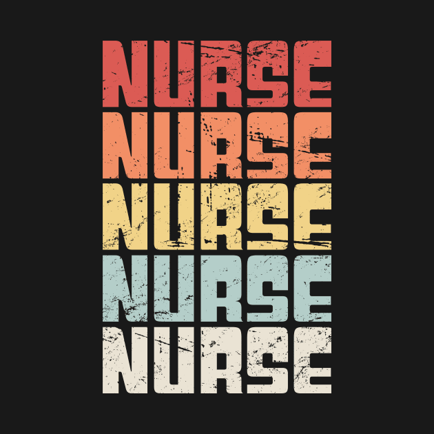 Retro 70s NURSE Text by MeatMan