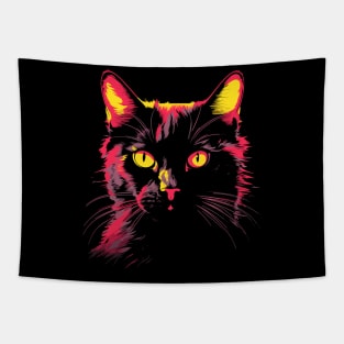 Kawaii Anime Cat Gifts Men Kids Women Black Cat Tapestry