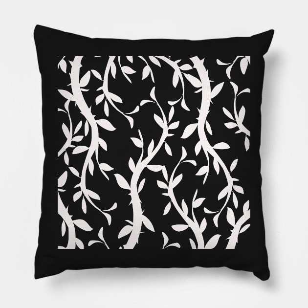 Horned vines 5 Pillow by KO-of-the-self