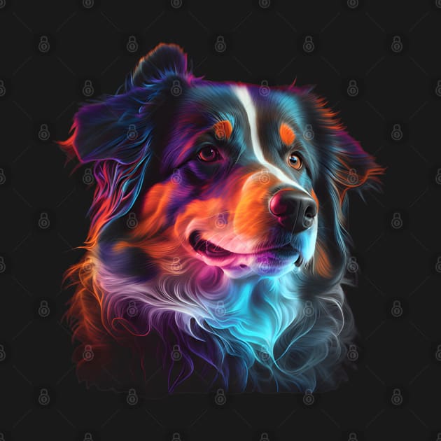 Neon Miniature American Shepherd by Sygluv