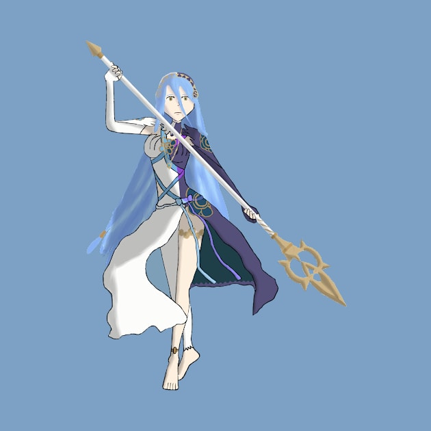 Azura, Lady of the Lake, My Queen drawing by lotrdude13