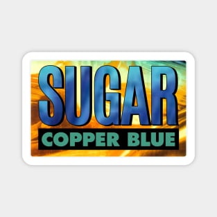 Sugar Copper Blue Fan Art Magnet