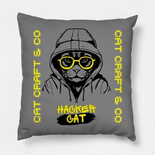 Cat Craft & Co - Hacker Cat Pillow