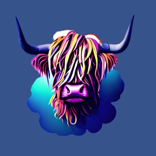 Highland cattle watercolor design T-Shirt