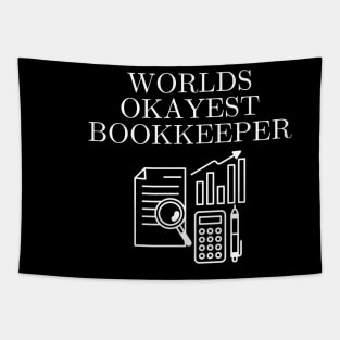 World okayest bookkeeper Tapestry