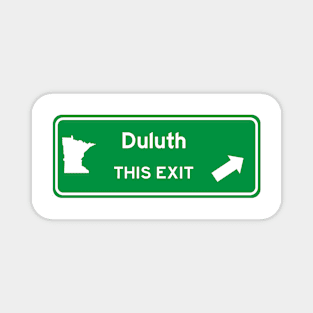 Duluth, Minnesota Highway Exit Sign Magnet