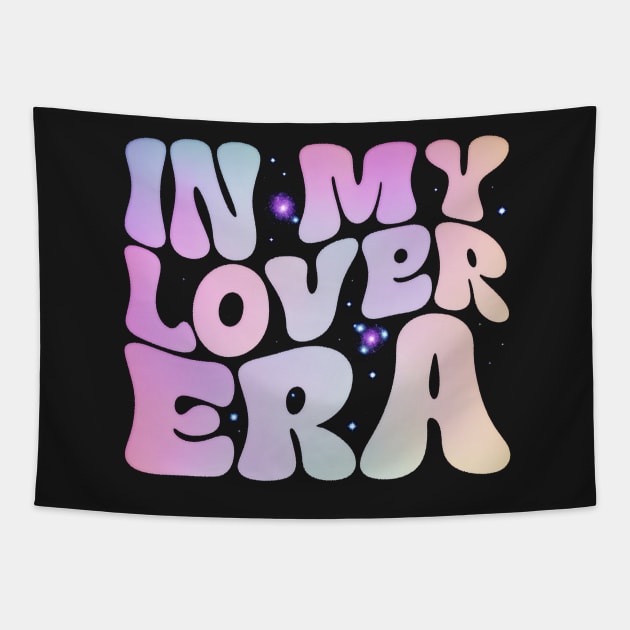 In My Lover Era Groovy Retro Tapestry by masterpiecesai