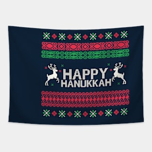 Happy Hanukkah Tapestry