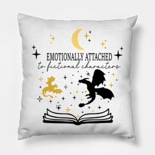 emotionally attached to fictional dragons Pillow