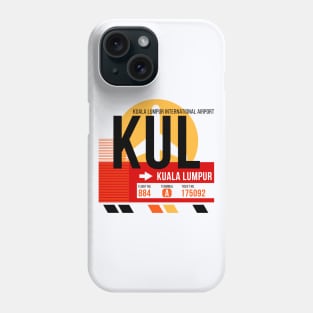 Kuala Lumpur (KUL) Airport // Sunset Baggage Tag Phone Case