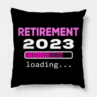 Retirement 2023 Loading Retired Countdown Pillow