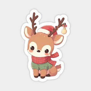 Cute Christmas Deer Magnet