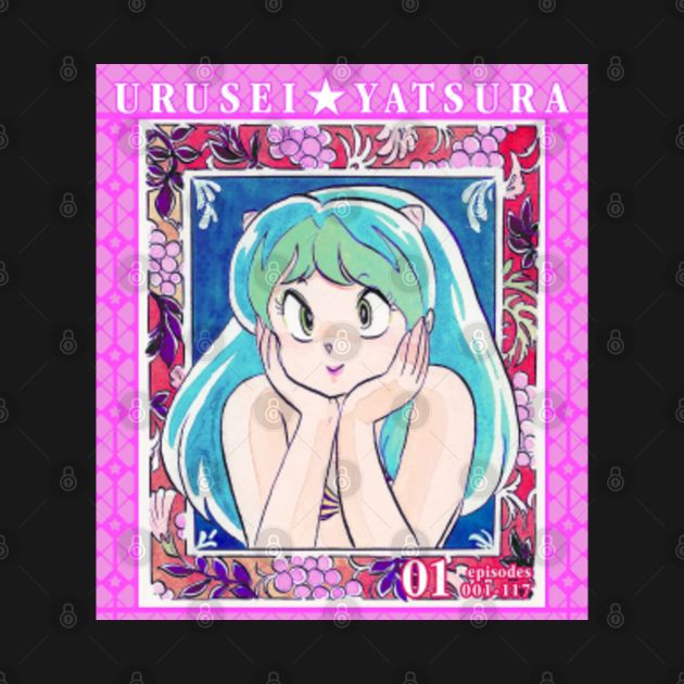 urusei yatsura lum neon portrait - Urusei Yatsura - Koszulka | TeePublic PL