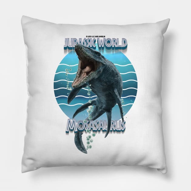 Mosasaurus Fallen Kingdom - Water Jurassic Dinosaur Pillow by Jurassic Merch