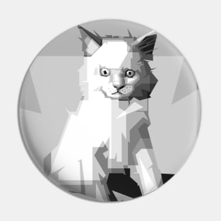 cat grayscale Pin