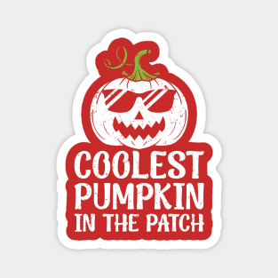 Coolest Pumpkin In The Patch Halloween Boys Girls Teens Magnet