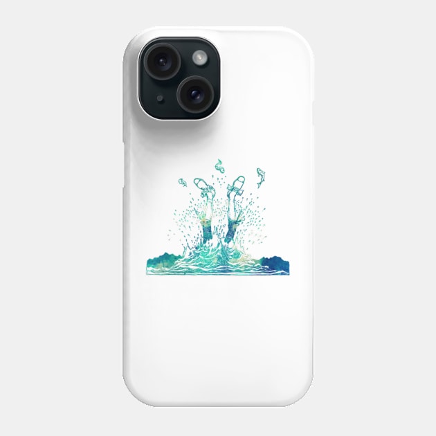 Head In Water In Water Phone Case by SaintReclusia