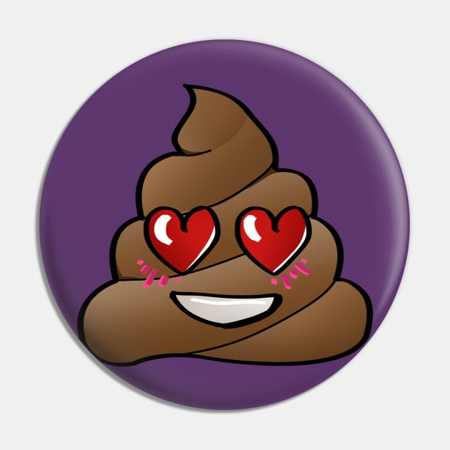 Poop in love Pin by @akaluciarts