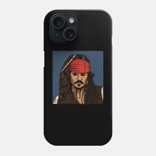 Pirates Captain Phone Case by Shankara