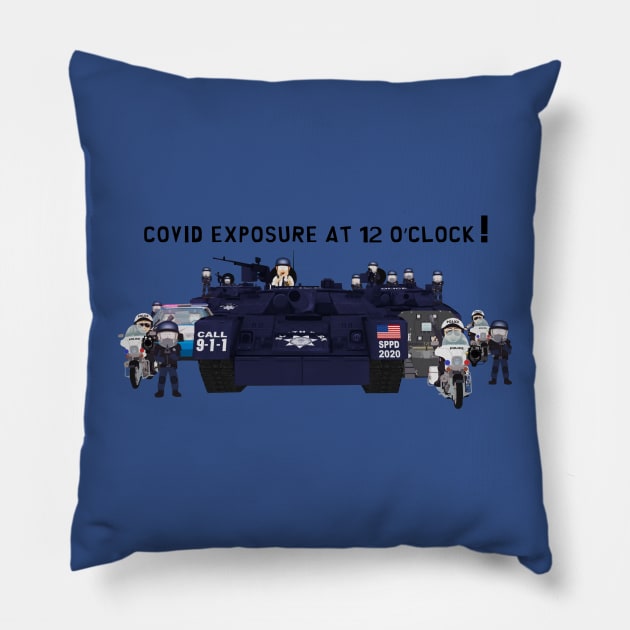 South Park - Police on COVID-19 Pillow by Xanderlee7