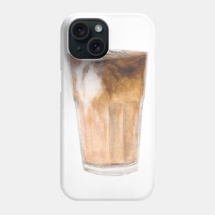 More Coffee Please - Iced Latte Watercolour Painting Phone Case