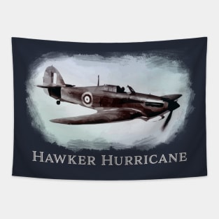 Hawker Hurricane - WW2 fighter plane - vintage warbird Tapestry