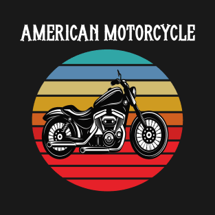 Motorcycle Vintage Sunset T-Shirt