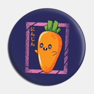 Kawaii Carrot Pin