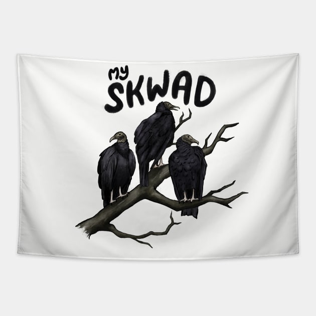 My Vulture Skwad Tapestry by Animal Prints