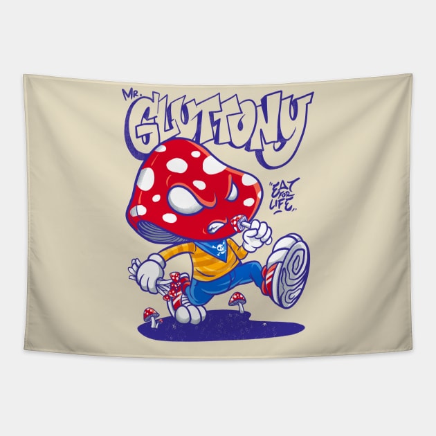 mr. gluttony Tapestry by spoilerinc