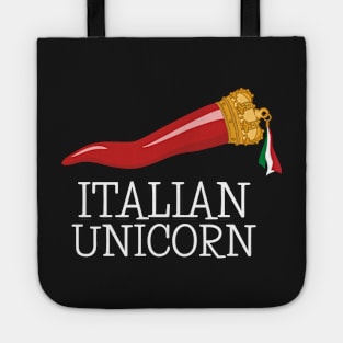 Italian Unicorn Funny Italian Lucky Charm Cornicello Tote