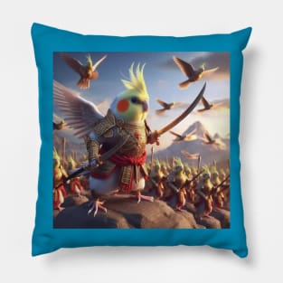 Cockatiel calopsitte warrior  guerrier Pillow