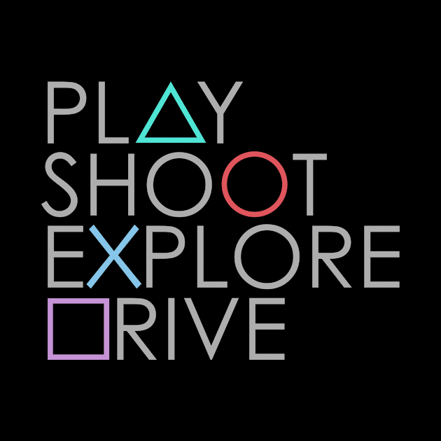 Play Shoot Explore Drive by Printadorable