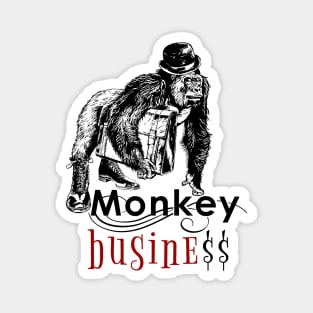 Monkey Business-irony-businessman Magnet